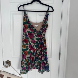 TopShop floral wrap dress